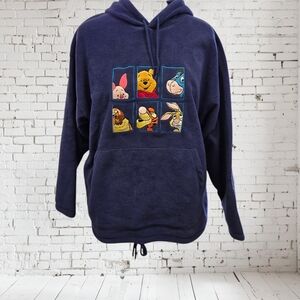 Vintage Y2K 90s Men’s Disney Store Fleece Winnie The Pooh Sweatshirt SZ L